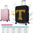 thumbnail image 2 of Sunflower Initial Name T Black Luggage Cover Elastic Washable Stretch Suitcase Protector Anti-Scratch Travel Suitcase Cover for Kid and Adult S (Fit 18-21 inch suitcase), 2 of 6