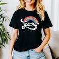 thumbnail image 3 of Teacher Rainbow Fun Teacher Shirt for Adult Women for 1st and Last Day of School Natural Shirt Adult XX-Large, 3 of 4