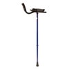 Platform Crutch, 1 Crutch Adult Size, Velcro Sleeve, Form-fitted Rubber Handle, Blue