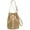 Beige, variant on Bucket Bag for Women Woven Straw Shoulder Crossbody Bag 2025 Summer Chic Handbag Clutch Purse