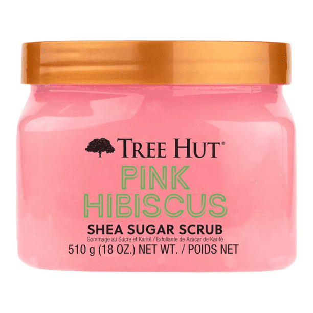 Tree Hut Gommage au Sucre de Karité Hibiscus Rose, 18 oz