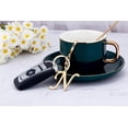 thumbnail image 3 of Cute Stainless Steel Gold Initial Letter Keychain for Women Girl, Charms for Key Handbag Backpack Bag, Personalized Gift, 3 of 5