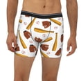 thumbnail image 2 of Salouo Baseball Sport Pattern Men's Boxer Briefs, Soft & Breathable Underwear Elastic Waistband Briefs for Men,1-Pack, 2 of 7