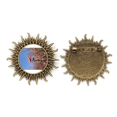 thumbnail image 1 of Spring Flower Bud fotografia Pin de gancho de metal vintage con forma de sol Unbranded M, 1 of 3