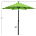 thumbnail image 6 of Yaheetech 9 Ft Outdoor Patio Market Umbrella with Push Button Tilt and Crank, Grass Green, 6 of 9