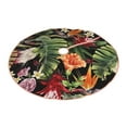thumbnail image 2 of Kll Watercolor Tropical Flowers Christmas Tree Skirt 48",Party Decorations Farmhouse For Christmas Decorations Holiday Party, 2 of 8