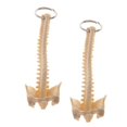 thumbnail image 1 of 2pcs Mini Handcrafted Human Spine Skeleton Model Keychain School Teaching Tool Elegant Pretty Novelty Key-chain Cute For Men Women, 1 of 5