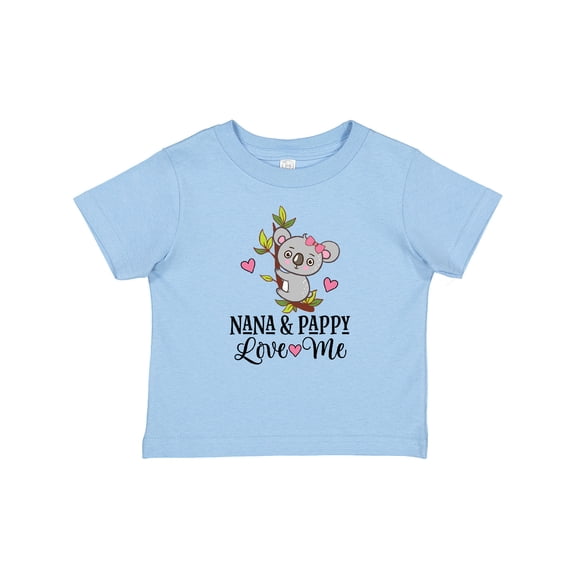 Inktastic Nana and Pappy Grandchild Koala Girls Baby T-Shirt
