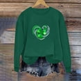 thumbnail image 4 of Uootdi Oversized St Patricks Day Sweatshirts for Women Irish Saint Pattys Shamrock Crewneck Long Sleeve Shirts Holiday Trendy Pullover Tops Gift, 4 of 6