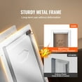 thumbnail image 2 of KFFKFF Pet Door for Wall with Lock 14.25" x 21.1" Metallic Structure with Secure Lock and Triple-Flap Design, Climate-Resistant Canine Entrance, Simple to Set Up in Indoor or Outdoor Walls, 2 of 9