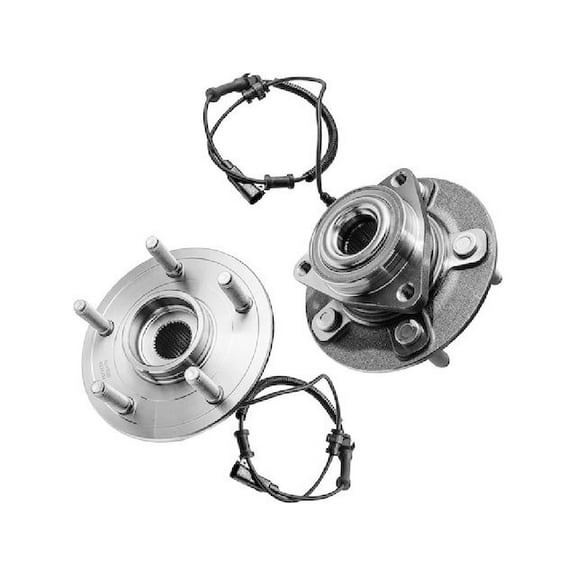 Front Wheel Bearing Hub Assembly Set of 2 - Compatible with 2012 - 2018 Ram 1500 (with 5-Lug Wheels Only) 2013 2014 2015 2016 2017