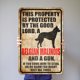 thumbnail image 2 of Placa Metal Belga Malinois ADVERTENCIA Pintura Hierro Rectangular 30x40cm, 2 of 9