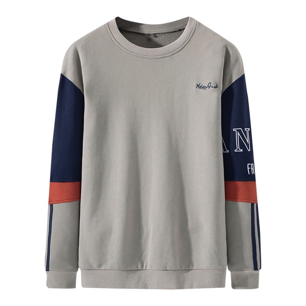 Abrigo de suéter con estampado de letras grandes de otoño/invierno para hombre Pompotops oipoqjl18444
