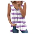 thumbnail image 1 of Gibobby Camiseta Top para mujer con cremallera Party Fashion Loose Top(Morado,CH), 1 of 5