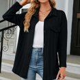 thumbnail image 2 of AherBiu Chemises pour Femmes Automne Tendance Chemise Boutonnée Manches Longues Ample Décontractée Col Rabattu, 2 of 6