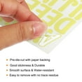 thumbnail image 4 of Uxcell Vinyl Self Adhesive Letter Number Sticker Decal Kit, Yellow 126 Piece 10 Sheets, 4 of 5