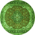 thumbnail image 1 of Ahgly Company Indoor Round Medallion Green Traditional Area Rugs, 4' Round, 1 of 1