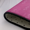 thumbnail image 4 of DouZhe Tapis de Zone Motif Signe Dollar Antidérapant Lavable en Machine, Style Rose, 63x48 Pouces, 4 of 6