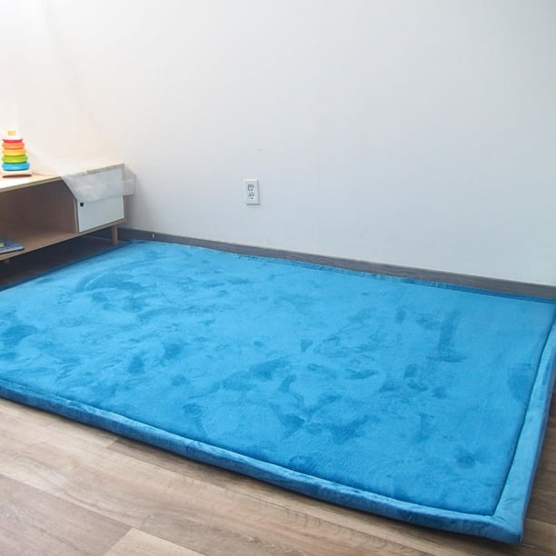 Dundy Tapete para Bebé Niños de Memory Foam, Suave Espuma Tapete de Gateo para Juego, Acolchado Antideslizante, 150 x 200 cm. (Azul Navy)