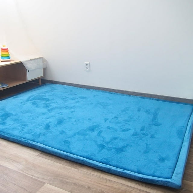 Dundy Tapete para Bebé Niños de Memory Foam, Suave Espuma Tapete de Gateo para Juego, Acolchado Antideslizante, 150 x 200 cm. (Azul Navy)