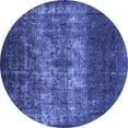 thumbnail image 1 of Ahgly Company Indoor Round Oriental Blue Industrial Area Rugs, 8' Round, 1 of 4