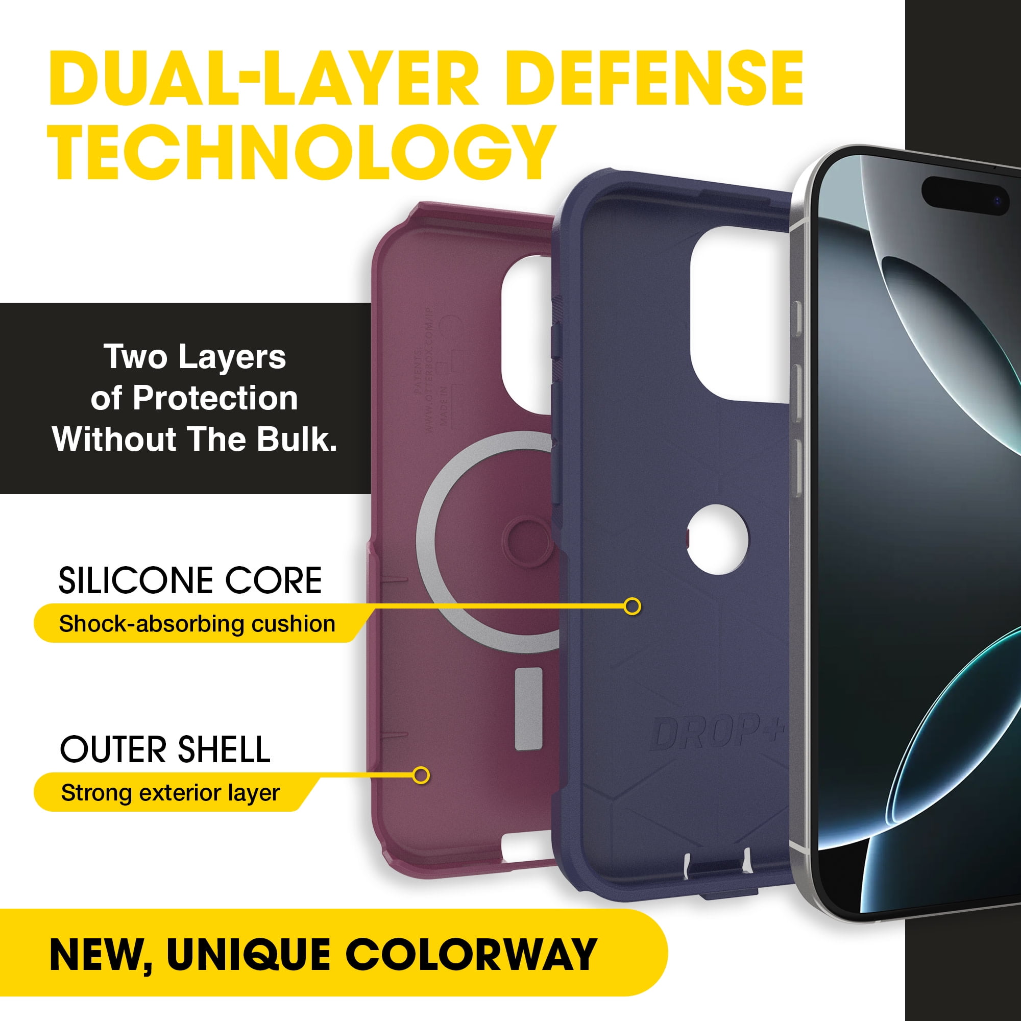 Otterbox iPhone 16 Pro Commuter Series Case - Berry Smooth