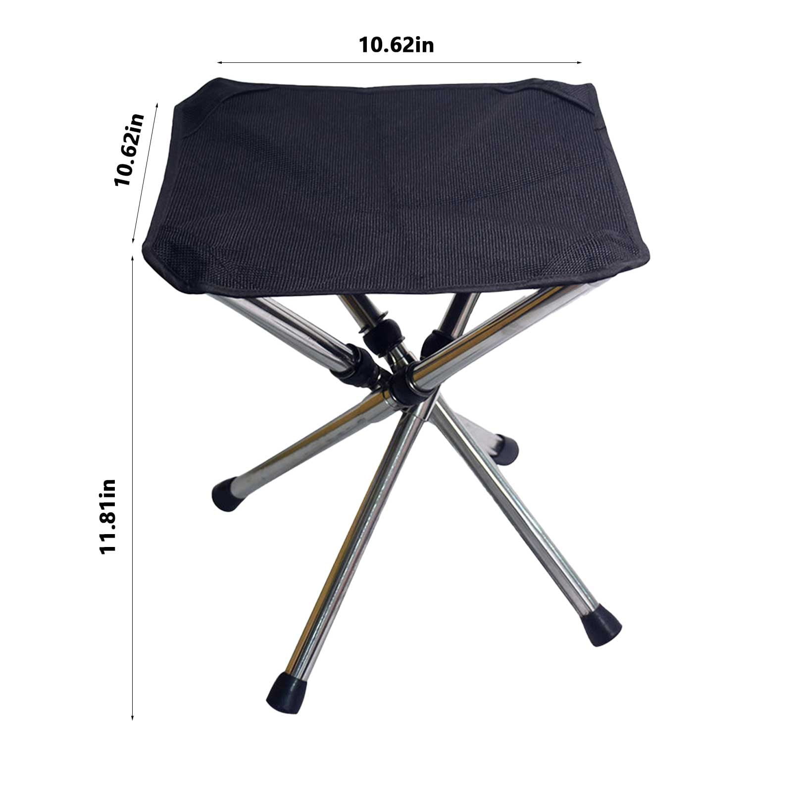 Shldybc Stainless Steel Telescopic Folding Stool Outdoor Folding Chair  Portable Fishing Stool Camping Stool Camping Mazar, Folding Chairs,  Summer Savings Clearance 