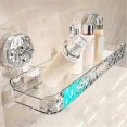 thumbnail image 4 of Light Luxury Style Punch-Free Storage Rack, Shower Organizer Suction, Suction Cup Shelf, Shower Dispenser Soap Organizer, 4 of 5