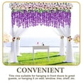 thumbnail image 3 of unbranded 12Ud De Flores Artificiales Wisteria Morado Para De Puertas Y Pared, 3 of 8