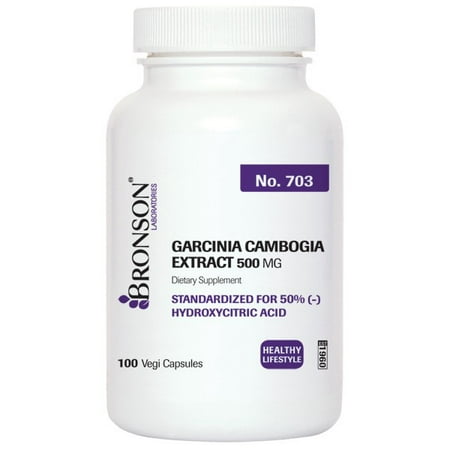 Bronson Garcinia Extrait 500 mg, 100 capsules végétariennes