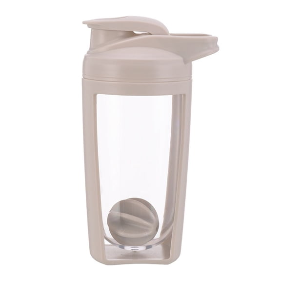 550ML Sport Shaker Bottle Portable Mixer for Coffee Milk and Protein, Sealed Anti-Drip Blender in Gray
