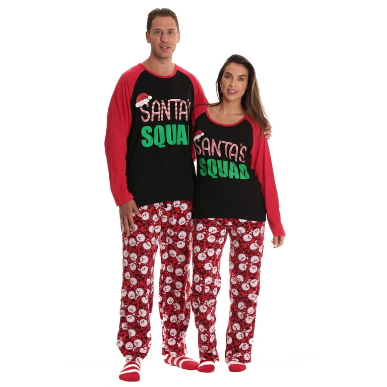 followme Matching Christmas Pajamas for Family or Couples Santa