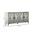 thumbnail image 5 of Twin Star Home 63" Sideboard with Geometric Mirrored Doors, 5 of 7