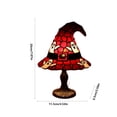 thumbnail image 4 of Clearance Halloween Table Lamp Decorations, Witch Hat Lamp Gifts - Handcrafted Retro Resin Witch Lamp, USB Powered Gothic Wizard Hats Night Light, Home Decor Accent Lamps for Bedroom, 4 of 6