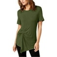 thumbnail image 2 of Rachel Roy Womens Twist Front Pullover Blouse, Green, Small, 2 of 2