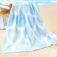 thumbnail image 4 of REGALWOVEN Oversized Beach Towels, Comfortable, Absorbent and Fast Drying Light Pool Towels for Beach, Pool Blue_1 32' x 64', 4 of 8