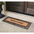 thumbnail image 3 of A1HC Natural Coir & Rubber 18"x48" Paisley Door Mat, Thick Durable, Heavy-Duty, Low-Profile, Long-Lasting Front Door Welcome Mat, Bronze, 3 of 7