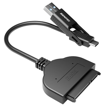 BENFEI SATA to USB Cable, 2in1 USB-C/USB 3.0 to SATA III Hard Driver Adapter Compatible for 2.5 inch HDD and SSD