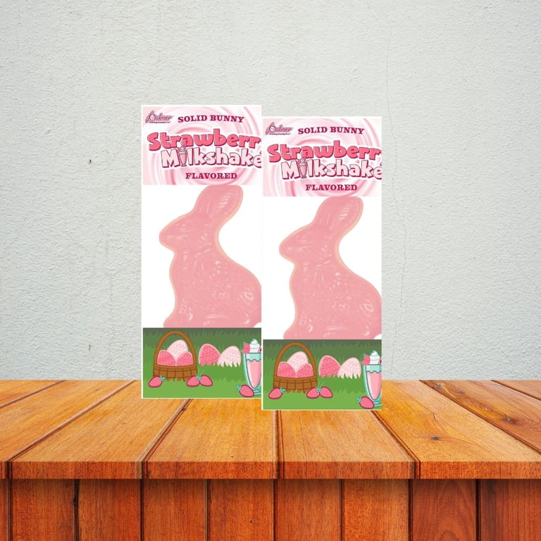 Palmer Strawberry Milkshake Flavored Bunny-Shaped Candy (2 Pack
