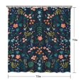 thumbnail image 5 of Pioneer Flower Floral Print Pattern Shower Curtain 72"x72" ,Bathroom Decorative Shower Curtains Set with 12 Hooks,Modern Waterproof Washable Shower Curtain, 5 of 6