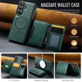 thumbnail image 4 of MAGKING Case For Samsung Galaxy A36 5G, RFID Blocking, PU Leather,Compatible With MagSafe Detachable 2 In 1 Wallet With Multi-Card Slots,Magnetic Protective Cover,Green,For Galaxy A36 (5G), 4 of 8