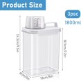 thumbnail image 2 of 61Oz Liquid Laundry Detergent Dispenser, 3 Pack Large Capacity Bleaching Agent Containers with 12 Removable Labels, BPA Free Plastic Fabric Softener Holder for Laundry Room Organization and Storage, 2 of 7