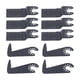 thumbnail image 2 of 12 Pcs Set Oscillating Saw Blade High Carbon Steel Bimetal Universal Multitool Blade for Wood Plastic, 2 of 5