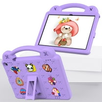 for Walmart ONN 10.1 Inch Tablet Case Gen 3 2022(Model:100071485),Cute Kids Kawaii Cover 3D Cartoon Handle & Stand Soft Silicone Shockproof Case for Walmart Onn 10.1 Inch 3nd Gen,Purple