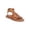 Brown, variant on Wonder Nation Girls Gladiator Sandals