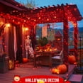 thumbnail image 3 of Guirnalda de luces solares JMEXSUSS 200 LED rojas, 8 modos, impermeables, 3 of 7