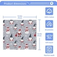 thumbnail image 5 of SKYSONIC Christmas Gnome Washcloths Set of 4, Highly Absorbent Soft Cotton Fingertip Towels for Bathroom, Kitchen, Gym, Spa, Home Decor, 12x12 Inch, 5 of 7