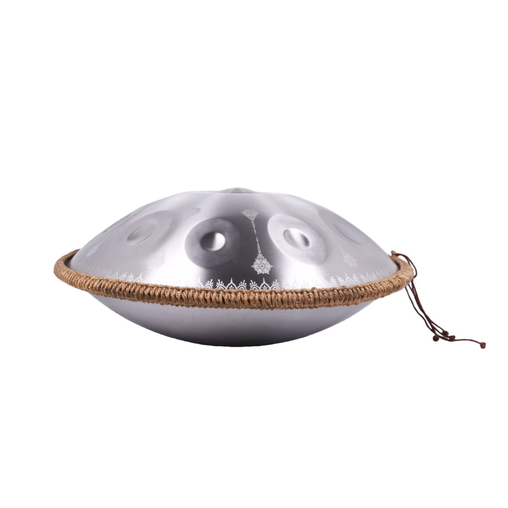 Sliver 10notes Handpan for Musical Lover 22inch Handmade Drum with whole Sets for Adults Percussion Instruments