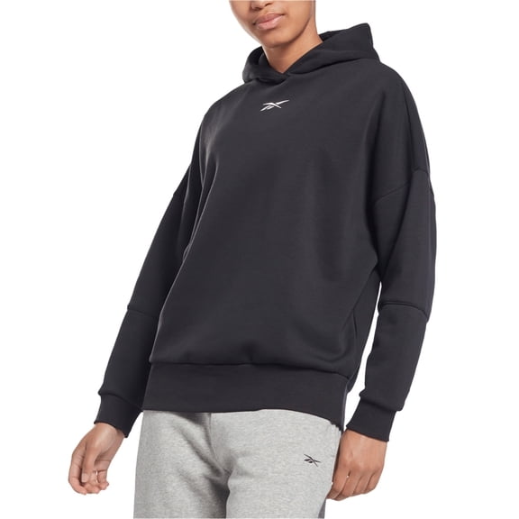 Reebok Apparel  Women's Lux Oversized Hoodie Zia Black , Xstp Reg US