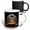 Multicolor, variant on 3drose, Photo of a Snow Globe with a Winter Scene of a Snowy Village at Night., 11oz Two-tone Black Mug